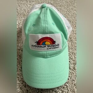 Cinnamon Rainbows Surf Company Tropical Sun Snap Back Trucker Hat One Size